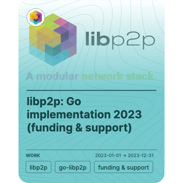 libp2p: Go implementation 2023 (funding & support)