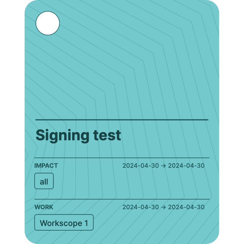 Signing test