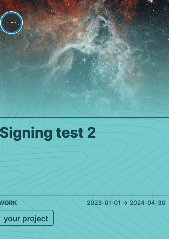 Signing test 2