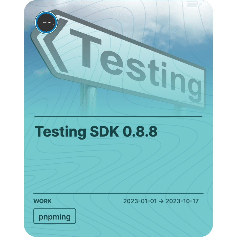 Testing SDK 0.8.8