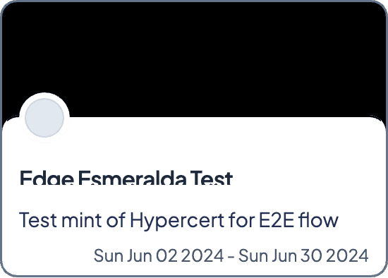 Edge Esmeralda Test