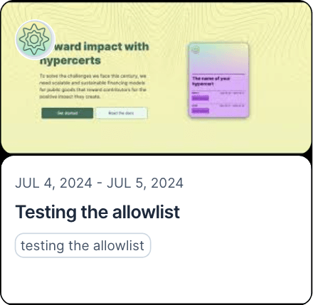 Testing the allowlist