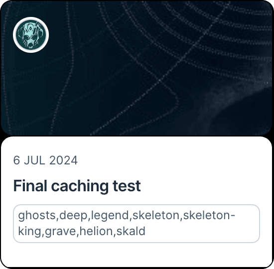 Final caching test