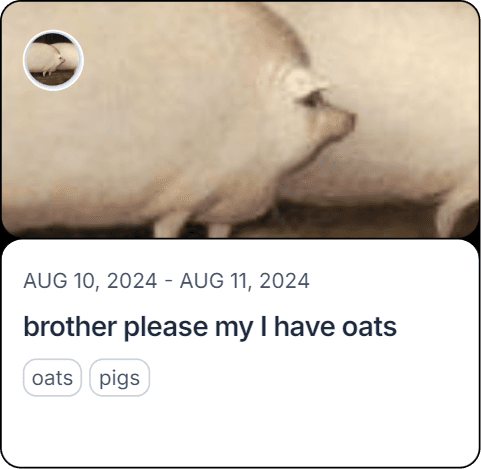 brother please my I have oats