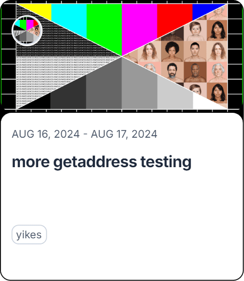 more getaddress testing