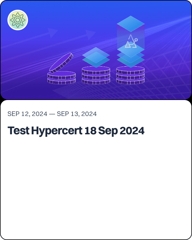 Test Hypercert 18 Sep 2024