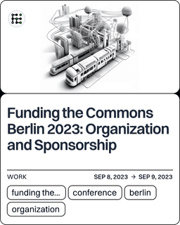 Funding the Commons Berlin 2023: Organization and Sponsorship