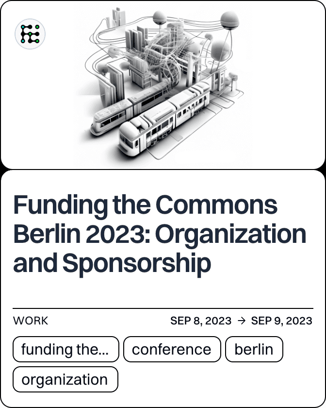 Funding the Commons Berlin 2023: Organization and Sponsorship