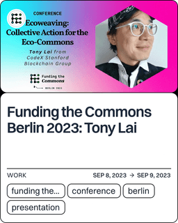 Funding the Commons Berlin 2023: Tony Lai