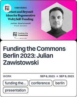 Funding the Commons Berlin 2023: Julian Zawistowski