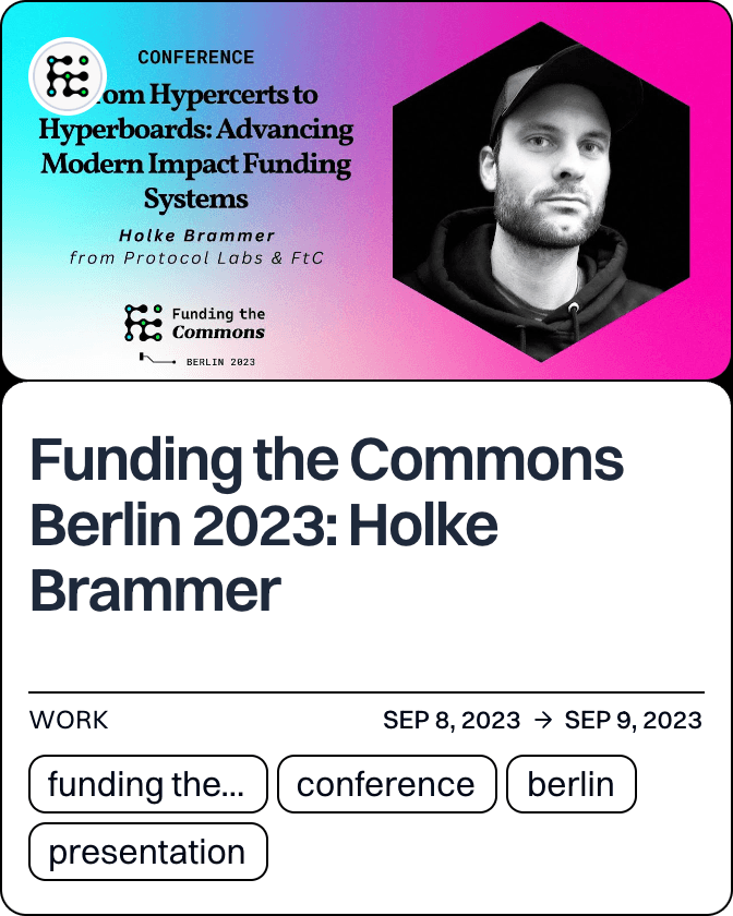 Funding the Commons Berlin 2023: Holke Brammer