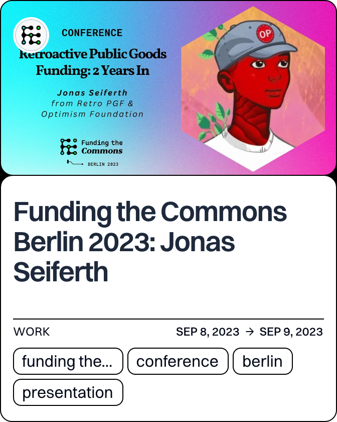 Funding the Commons Berlin 2023: Jonas Seiferth