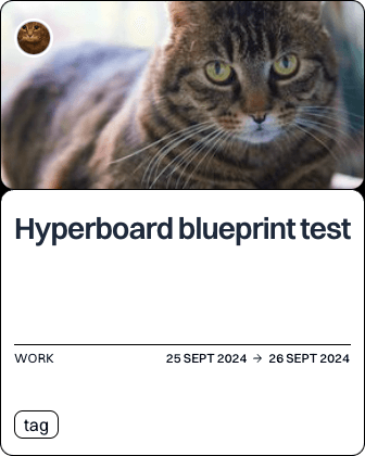 Hyperboard blueprint test