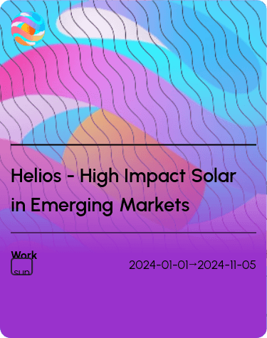 Helios - High Impact Solar in Emerging Markets