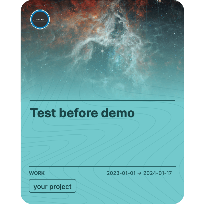 Test before demo