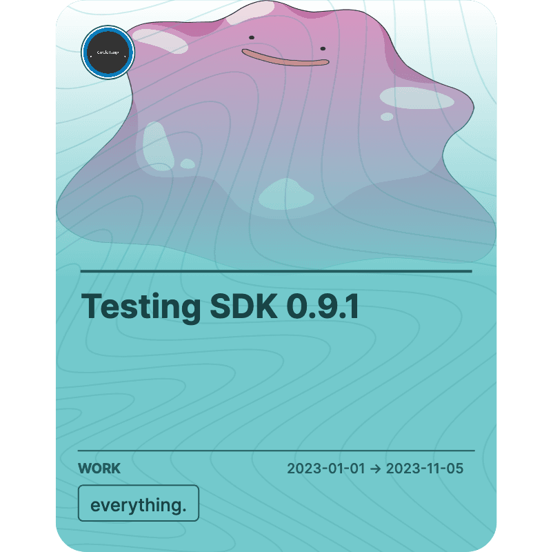 Testing SDK 0.9.1